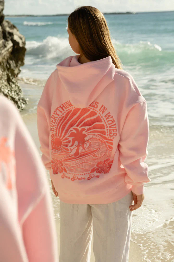 Light pink hoodie womens best sale