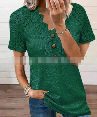 BONNIE | Stylish Short Sleeve Lace Top