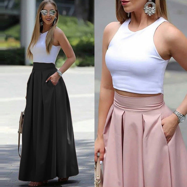 ALICE | Elegant High-waisted Pleated Skirt