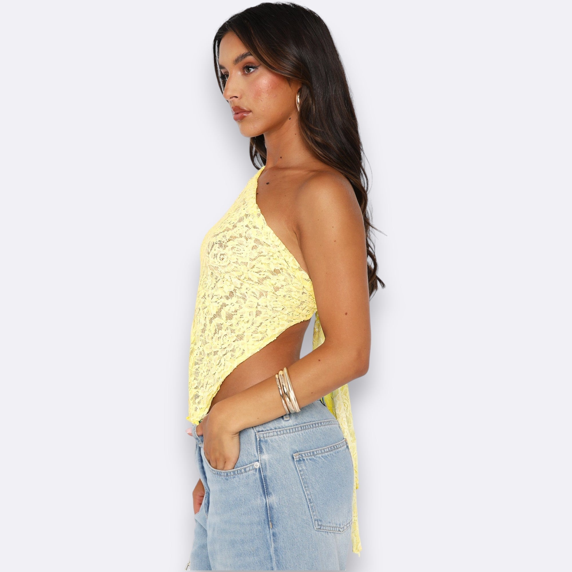 LYNNE | Elegant Yellow Top Women