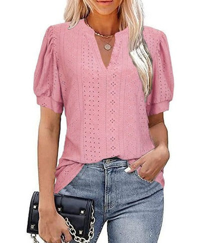 LESLEY | Elegant Top Short Sleeved Women