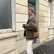 FABIENNE | Fleece Jacket Leopard