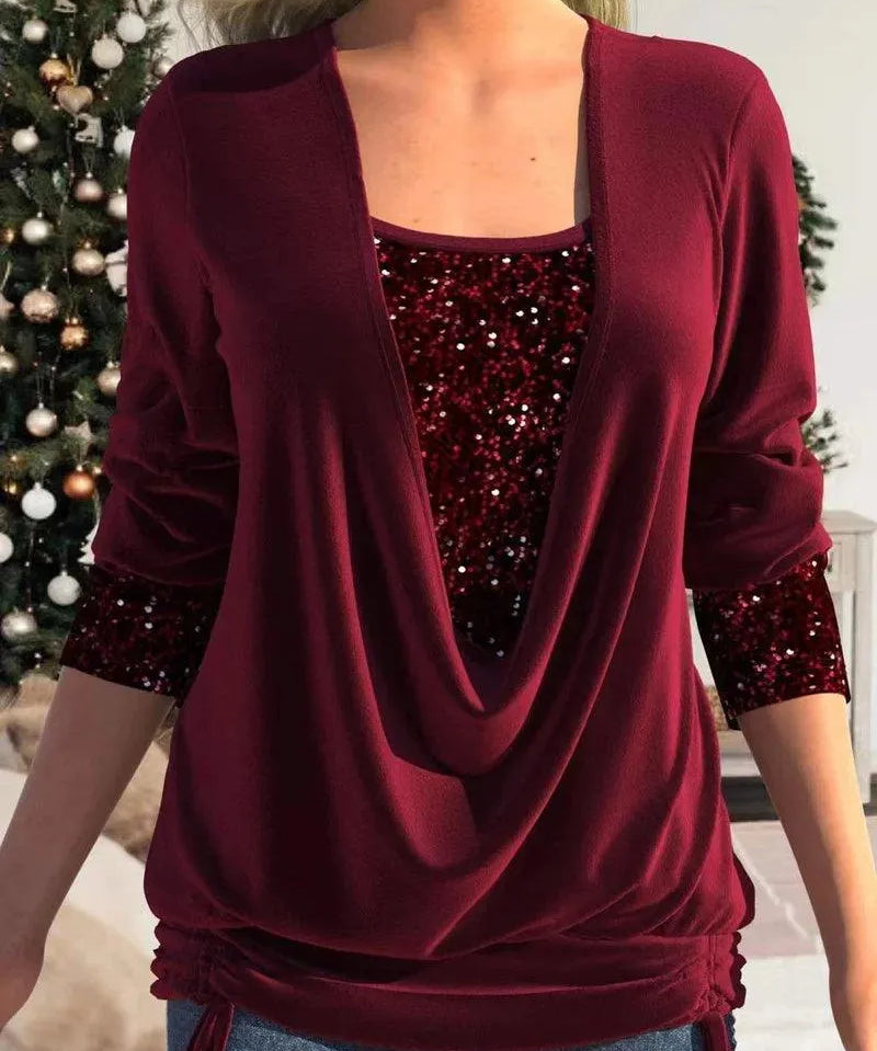 Sophia | Formal Shimmering Blouse