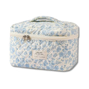 Meilani | Elegant Floral Quilted Cosmetic Bag