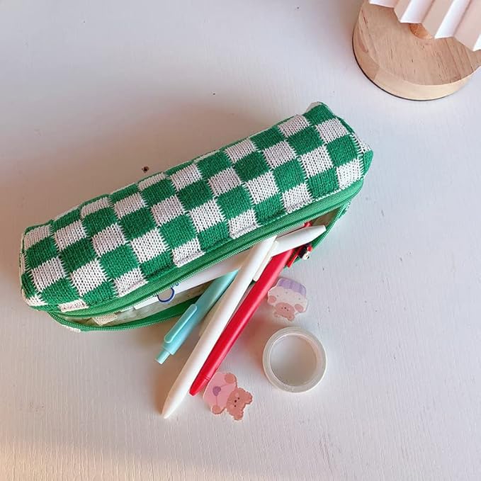 Claire | Stylish and Functional Checked Beauty Organizer Set