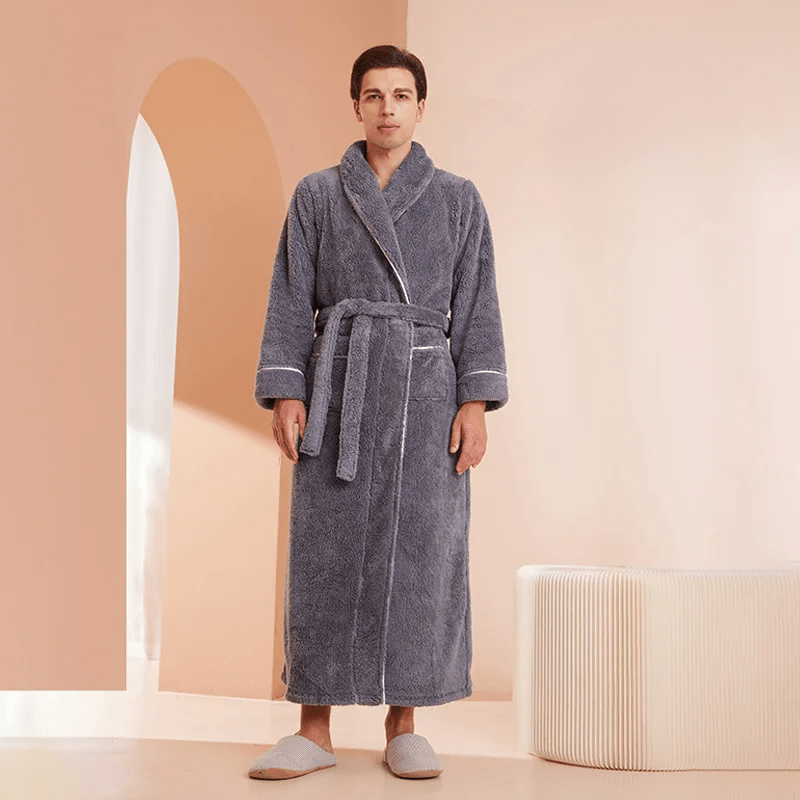 Neville | Unisex Plush Fleece Bathrobe