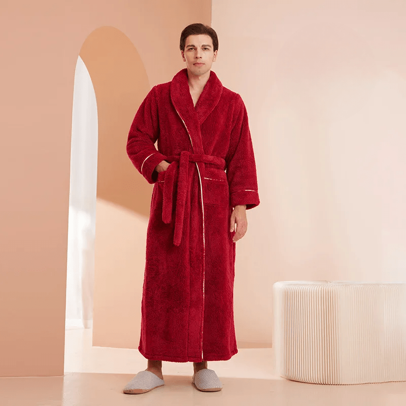 Neville | Unisex Plush Fleece Bathrobe