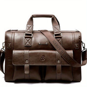 Milan | Leather Crossbody Laptop Travel Messenger Bag