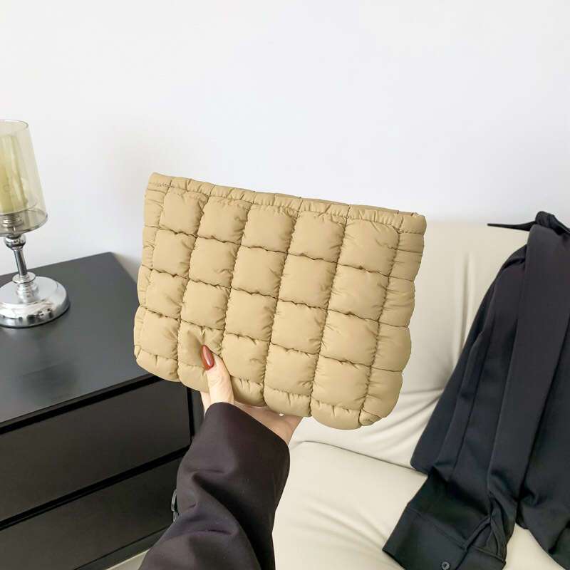 Sophie | Quilted Cosmetic Makeup Clutch with Zipper