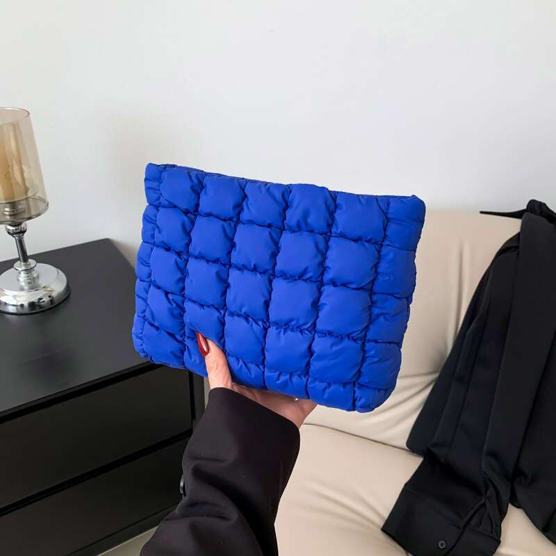 Sophie | Quilted Cosmetic Makeup Clutch with Zipper