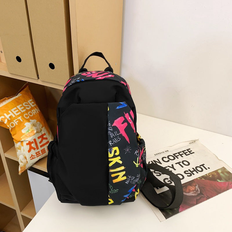 Sam | Crossbody Bag with Graffiti Design and Anti-Theft Protection