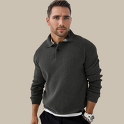 OSLO | Casual Chic Mens Polo Shirt Long Sleevs