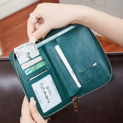 Samira | RFID-blocking Passport Holder Travel Wallet with Wrist Strap