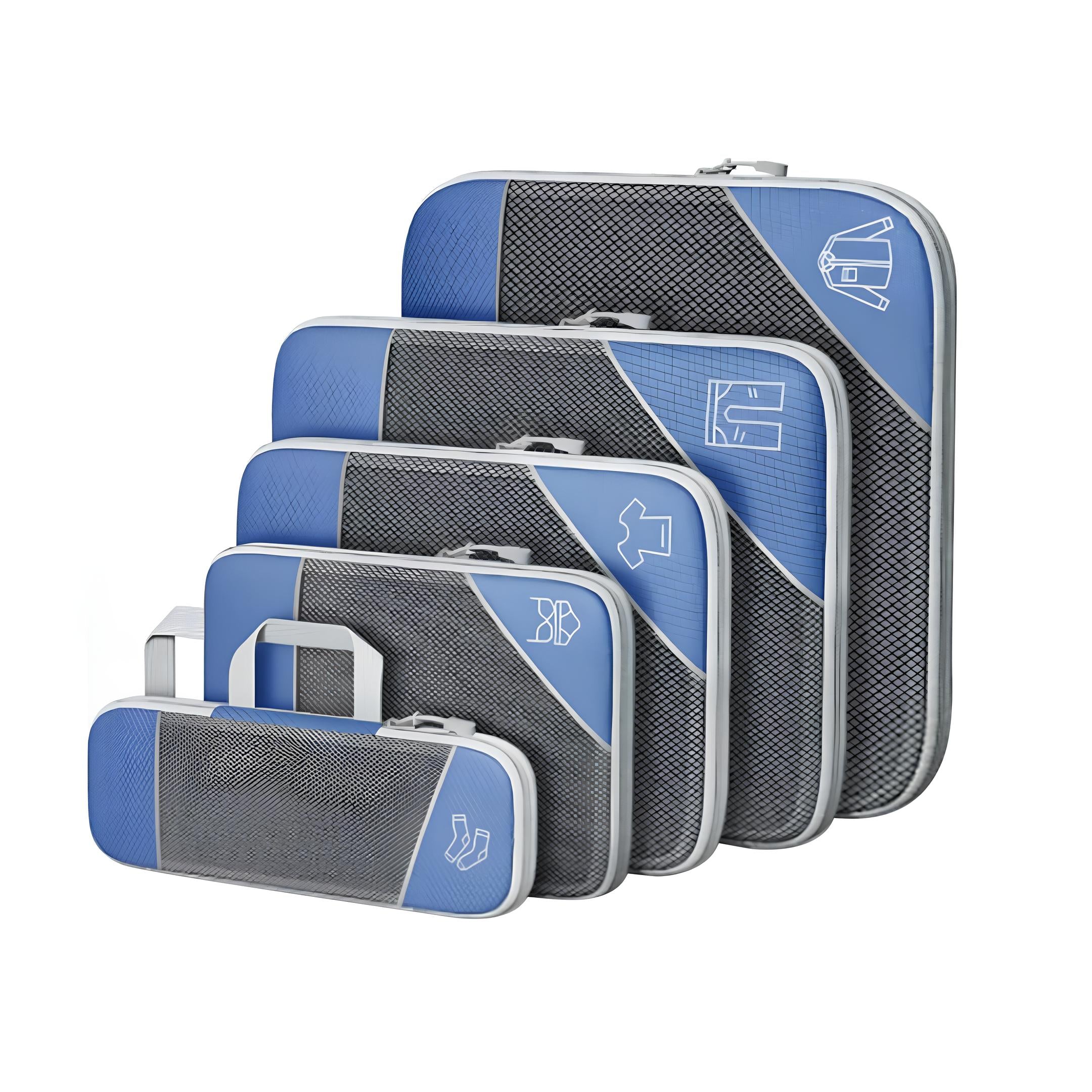 Ultra-Slim Compression Packing Cubes – Space-Saving Travel Organizers