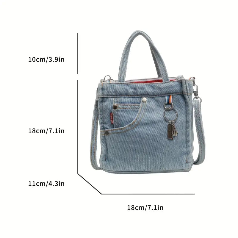 Eva | Stylish Denim Mini Crossbody Shoulder Bag