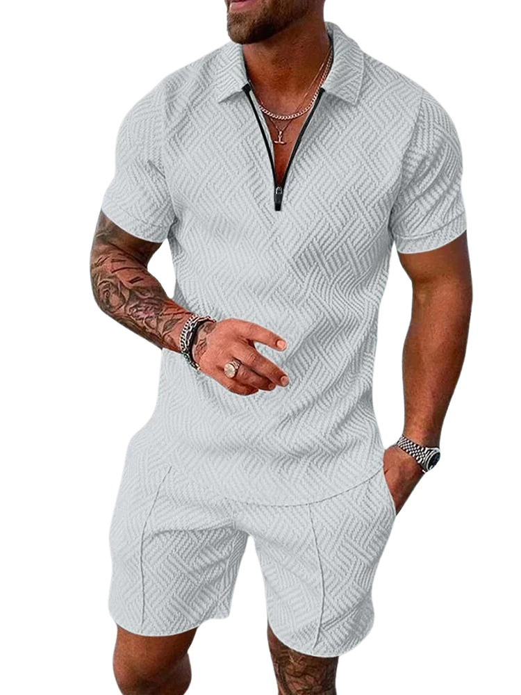 Stylish Summer Polo and Shorts Set for Men