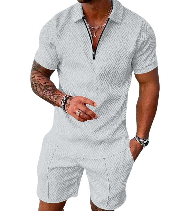 Stylish Summer Polo and Shorts Set for Men