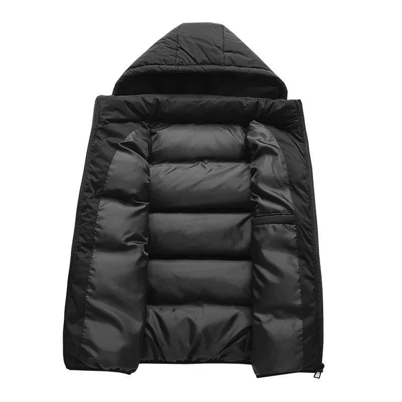 HUGO Bodywarmer | Casual light padded gilet/jacket with removable hood for men