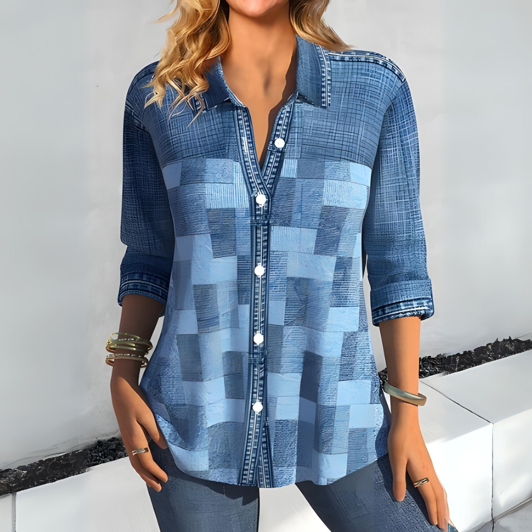 PENELOPE | Stylish Checked Women's Top