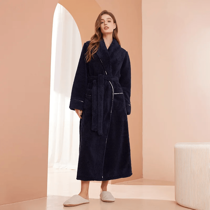 Neville | Unisex Plush Fleece Bathrobe