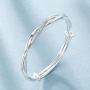 ShimmerGrace | Intriguing Sterling Silver Bracelet