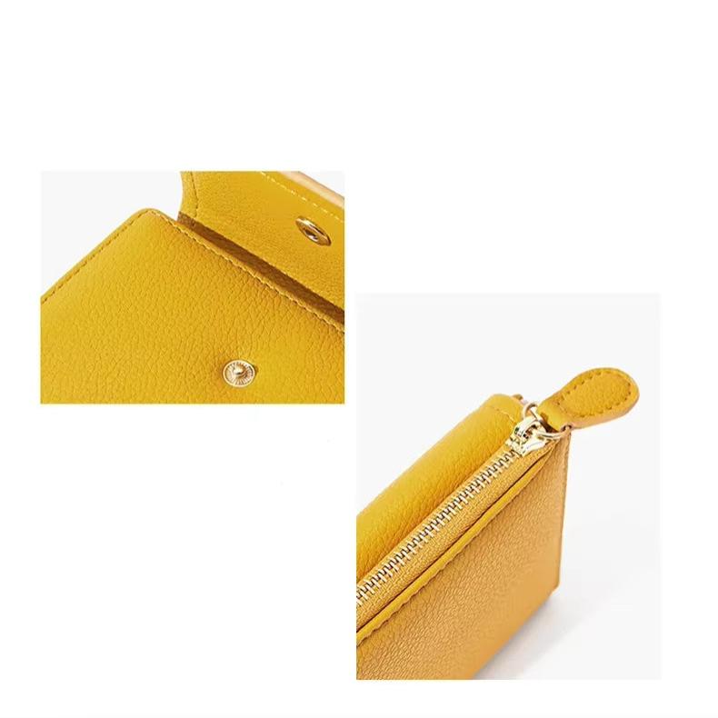 Araceli | Short Mini Travel Wallet with Snap Button Closure