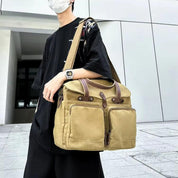 Max | Vintage Canvas Large Shoulder Bag Travel Bag