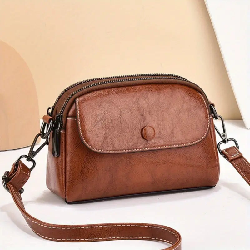 Sophie | Simple Leather Crossbody Sling Bag