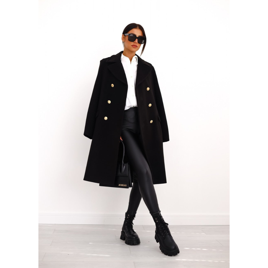 Suraliama | Women's Long Winter Trench Coat | Warm