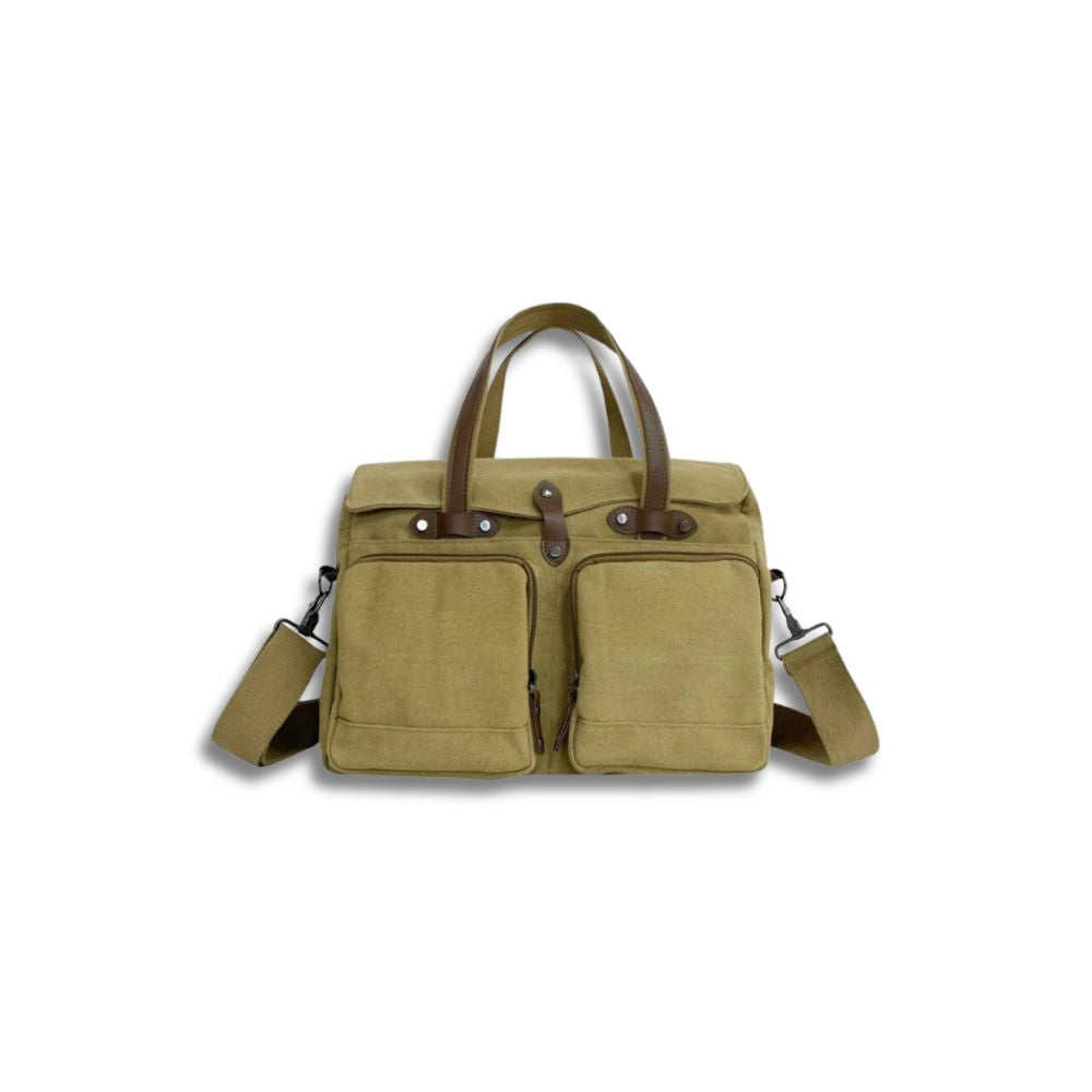 Max | Vintage Canvas Large Shoulder Bag Travel Bag