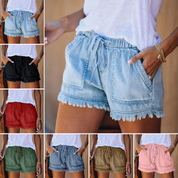 Maria | High-Waist Denim Shorts