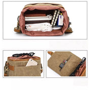 Ryder | Retro Canvas DSLR Camera Messenger Bag