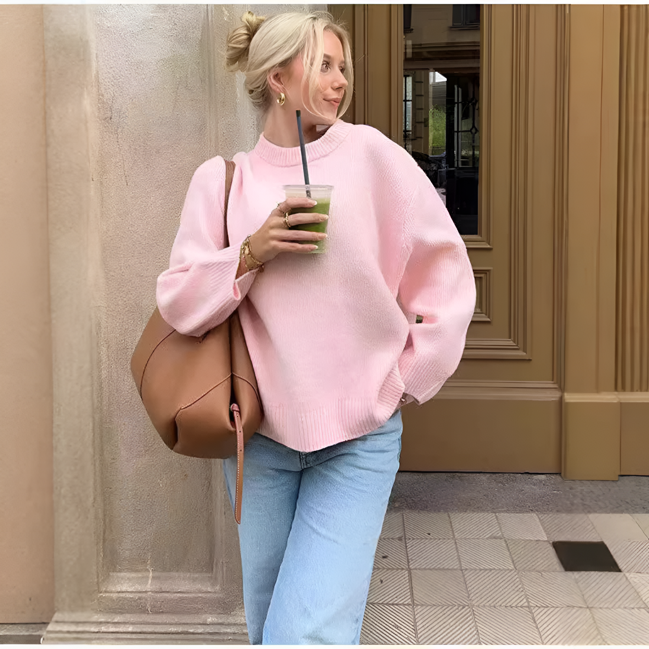 LIA | Cozy Pink Sweater