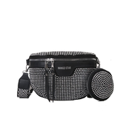 Mila | Stylish Rhinestone Ladies Hip and Shoulder Bag