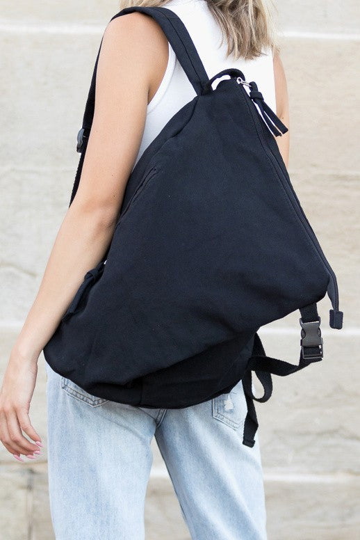 Sophie | Asymmetrical Canvas Shoulder Bag