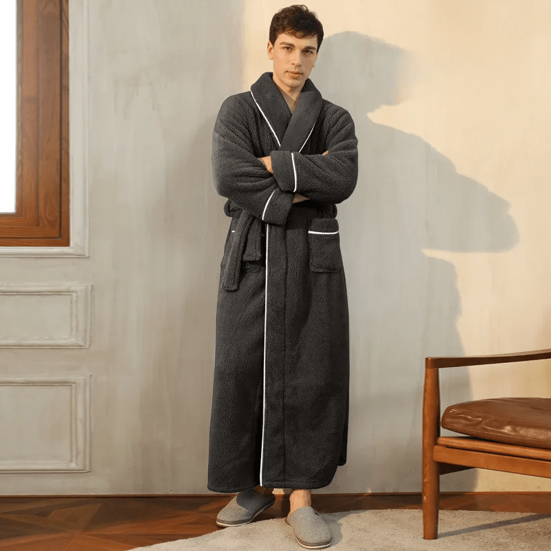 Neville | Unisex Plush Fleece Bathrobe