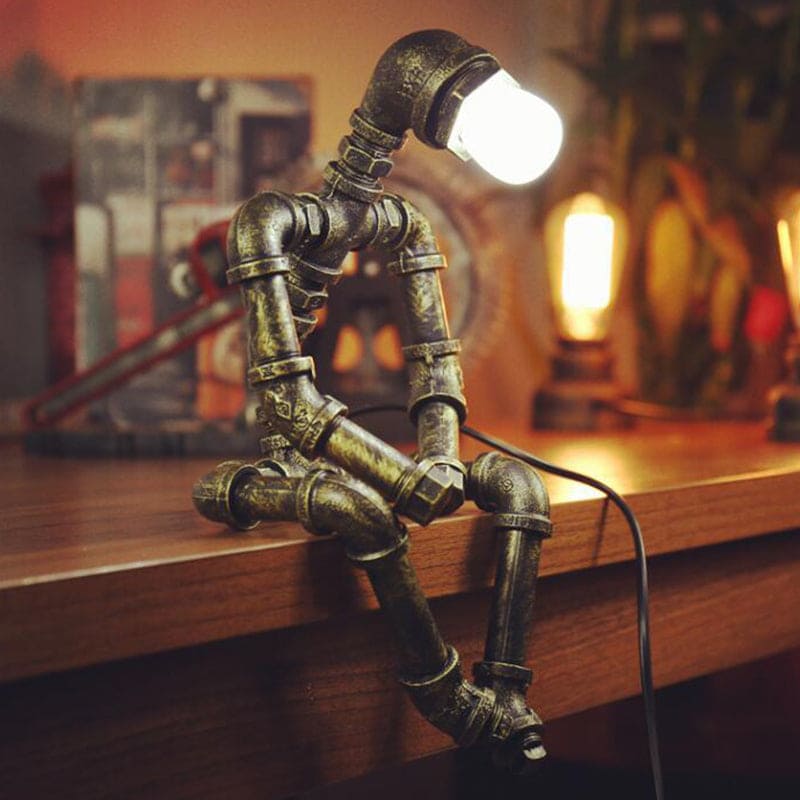 Nathan | Unique and Creative Modern Pipe Man Lamp