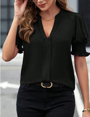 FLORA | V-Neck Stylish Blouse