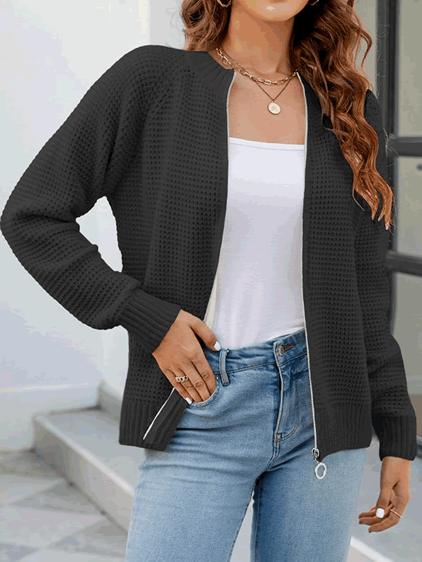 BRITANY | Zip-Up Cardigan