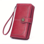 Skyla | Retro RFID Travel Wallet | Large Capacity