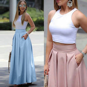 ALICE | Elegant High-waisted Pleated Skirt