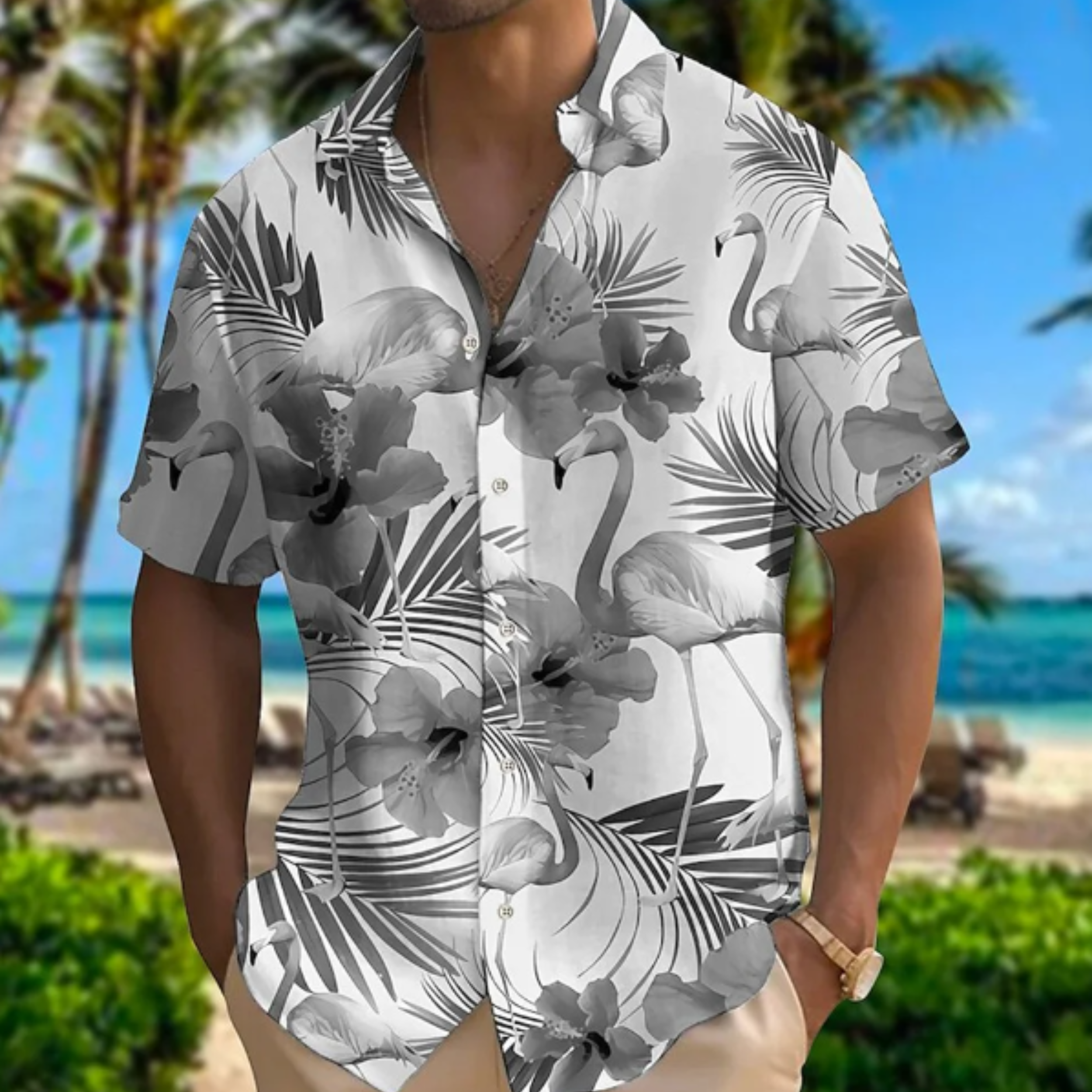 BRIAN | Breathable Short Sleeve Hawaiian Shirt