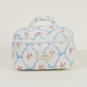 Elisse | Elegant Padded Makeup Bag Set with Floral Design