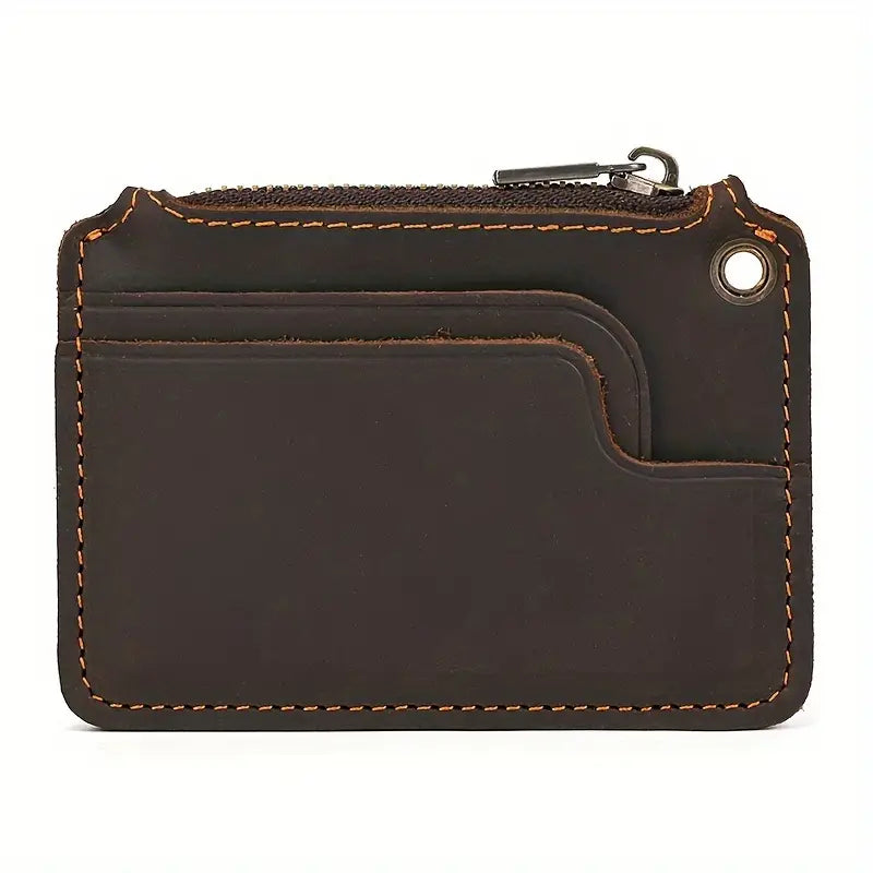 Isaac | Vintage Genuine Leather Travel Wallet with Coin Pocket