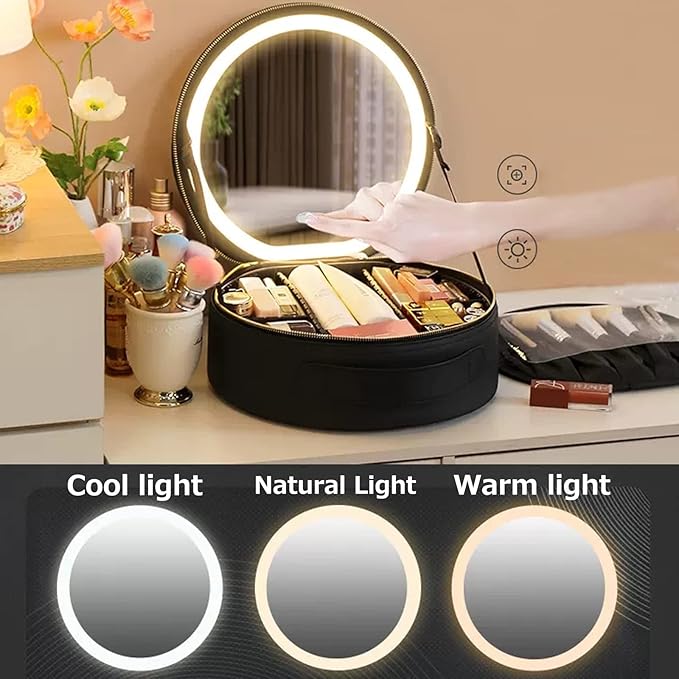 Nyra | Ultimate Portable Illuminated Mirror Makeup Bag