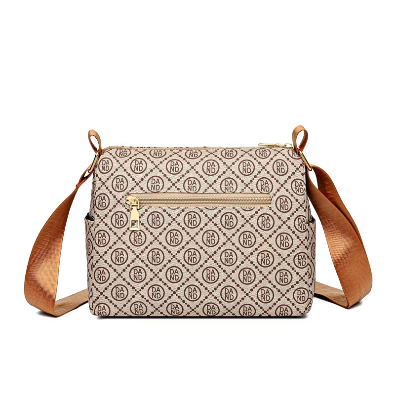 Valeria | Retro Letter Print Shoulder Bag