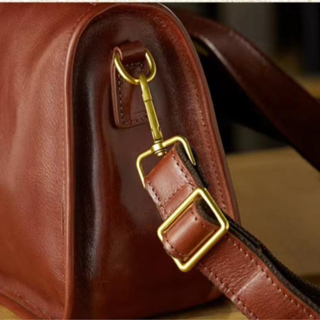 Max | Cowhide Leather Business Crossbody Bag