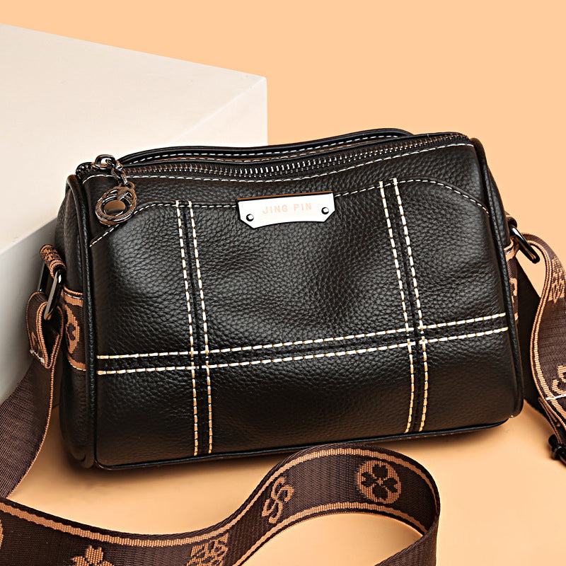 Sophie | Compact Triple-Zip Crossbody Bag