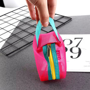 Raina | Transparent Colored Mesh Makeup Bag