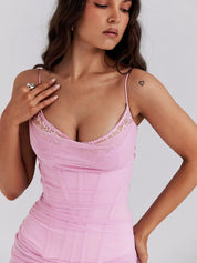 NANCY | Pink Dream Corset Dress